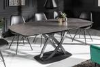 Uitschuifbare eettafel INCEPTION 130-190cm antraciet, Huis en Inrichting, Tafels | Eettafels, Ophalen of Verzenden, Nieuw