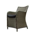 Bilbao Riccione dining tuinset 150 cm rond 7-delig grijs, Tuin en Terras, Ophalen of Verzenden, Nieuw, Wicker