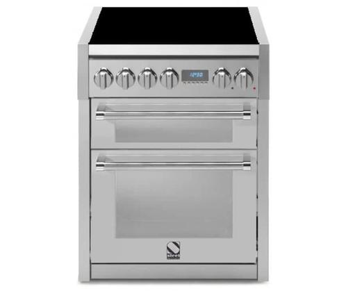 Steel G7FF-4I Genesi  Fornuis Inductiekookplaat zones4899, Witgoed en Apparatuur, Fornuizen, Vrijstaand, Nieuw, Energieklasse A of zuiniger