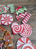 Kerstballen (142) - Hout - vintage houten hangers, Diversen, Kerst, Nieuw