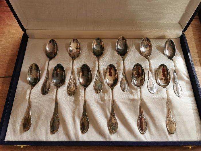 Koffielepel (12) - .800 zilver, Antiek en Kunst, Antiek | Goud en Zilver