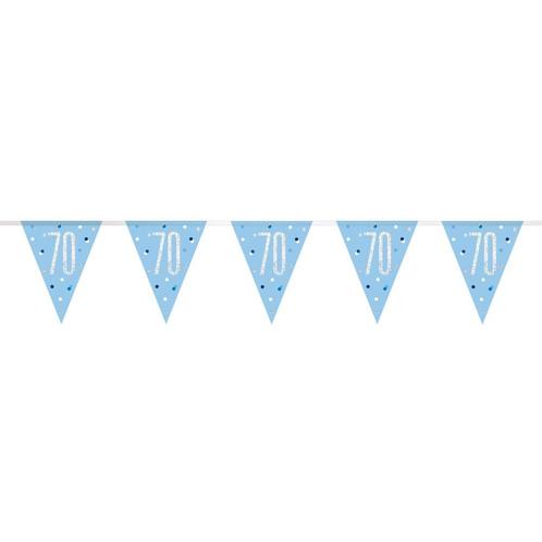 Slingers 70 Jaar Blauw 2,74m, Hobby en Vrije tijd, Feestartikelen, Nieuw, Verzenden
