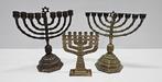 Judaica (3) - Koper - 1975-2000 - Kandelaber / Menora., Antiek en Kunst