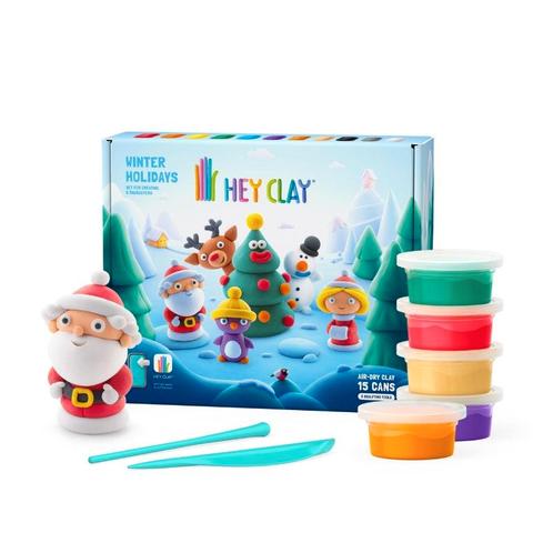 Hey Clay - Winter holidays Limited Edition (15 potjes), Kinderen en Baby's, Speelgoed | Overig
