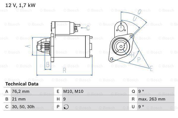 Startmotor / Starter BMW 5 (535 i,540 i,M5,540 i V8,530 i..., Auto-onderdelen, Motor en Toebehoren, Nieuw, Ophalen of Verzenden