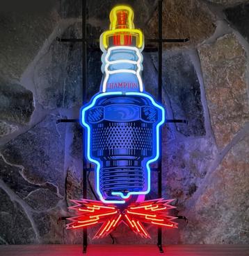 Champion Spark Plug Neon Verlichting 100 x 52 cm beschikbaar voor biedingen