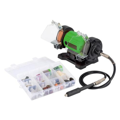 Hofftech Multifunctionele slijpmachine - dubbel schijf -..., Doe-het-zelf en Verbouw, Gereedschap | Slijpmachines, Nieuw, Ophalen of Verzenden