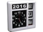 Flipover Wandklok Met Kalender - 31 X 31 Cm - Engels, Huis en Inrichting, Verzenden, Nieuw