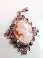 Zonder minimumprijs - Cameo Zilver - Hanger circa 1920, Sieraden, Tassen en Uiterlijk, Antieke sieraden