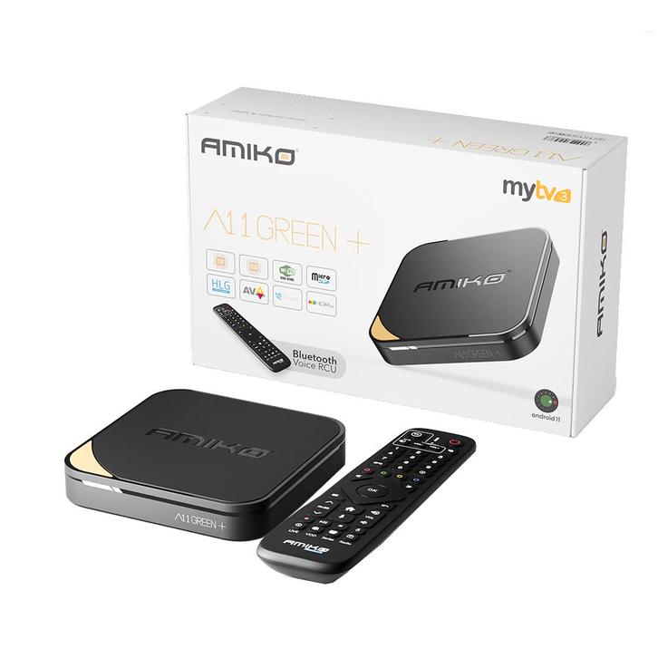 Amiko A11 Green Plus IPTV Set Top Box, Audio, Tv en Foto, Mediaspelers, Nieuw, Ophalen of Verzenden
