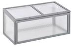Grijze Polycarbonaat Mini Kas Kweekbak met Deksel 90x46x40, Verzenden, Nieuw