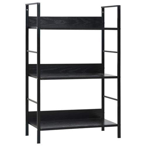 Industriele Boekenkast Zwart - Tweedekansje - OP=OP!, Huis en Inrichting, Kasten | Boekenkasten, Minder dan 100 cm, 50 tot 75 cm