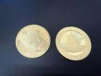 China. 2018 30g ¥10 CNY gold-gilded Silver Panda Coin BU (In