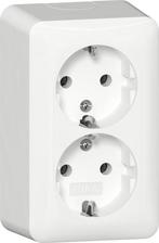 Gira Opbouw Dubbele Schuko Stopcontact Puur Wit - 478014, Verzenden, Nieuw, Overige typen