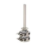 Potmeter - 2x1K lin - Metalen As 6mm - Per 1 stuks, Doe-het-zelf en Verbouw, Verzenden, Nieuw