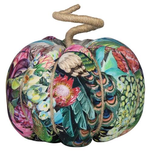 handgemaakt decoratie fleury pompoen pauw bont large, Huis en Inrichting, Woonaccessoires | Overige, Verzenden