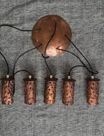 Plafondlamp - Koper - Brutalist Koper Hanglamp, Antiek en Kunst, Antiek | Lampen