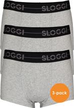 sloggi - Maat L men Go Heren Hipster 3-pack - Lichtgrijs, Verzenden
