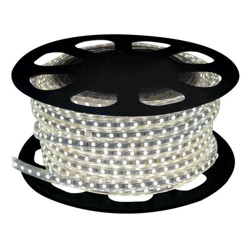 Koud Wit LED Strip - IP65 - 25 Meter - 220V - inkortbaar, Tuin en Terras, Buitenverlichting, Led, Minder dan 50 watt, Nieuw, Overige materialen