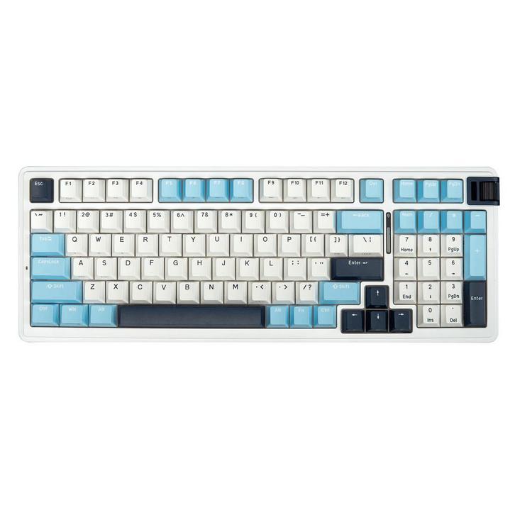 KZZI K98 - Toetsenbord - Polar White - Rainbow Switch, Computers en Software, Toetsenborden, Gaming toetsenbord, Draadloos, Qwerty