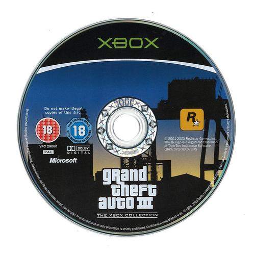 Grand Theft Auto 3 (losse disc) (Xbox), Spelcomputers en Games, Games | Xbox Original, Gebruikt, Vanaf 12 jaar, Verzenden