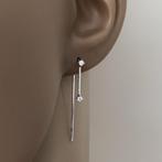 925 Zilveren tiny stars oorhangers, Verzenden, Nieuw, Zilver