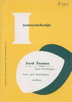 1955 Ford Taunus 1-tons Bestelwagen Instructieboekje, Auto diversen, Verzenden