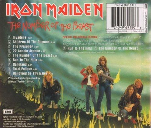 Iron Maiden - The Number Of The Beast - CD, Cd's en Dvd's, Cd's | Overige Cd's, Verzenden