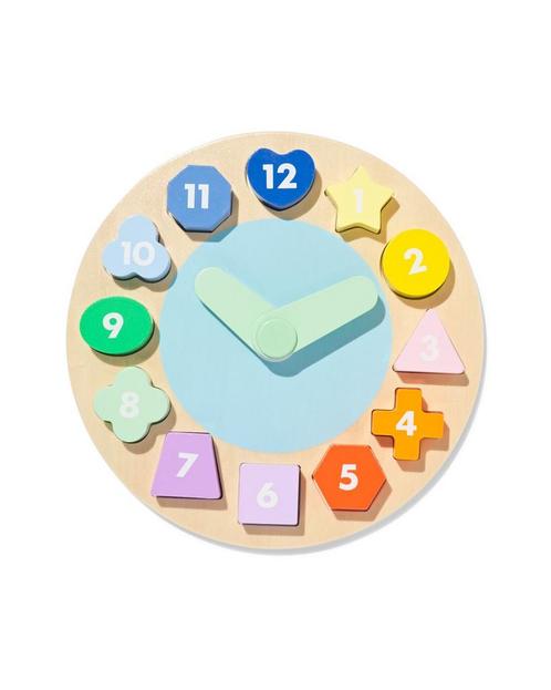 HEMA Puzzel klok hout, Kinderen en Baby's, Speelgoed | Educatief en Creatief, Nieuw, Verzenden