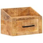 vidaXL Nachttafel 40x30x30 cm Massief Hout Ruw Mango, Huis en Inrichting, Woonaccessoires | Wandplanken en Boekenplanken, Verzenden