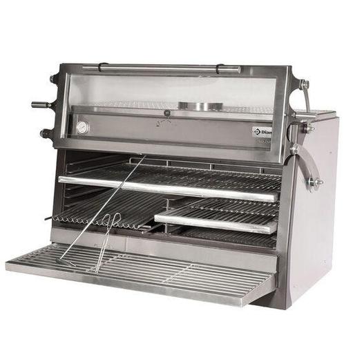 Houtskooloven-bbq, gn 2/1 + gn1/1 (150 kg/h)- hefbare deur/r, Zakelijke goederen, Horeca | Overige, Verzenden