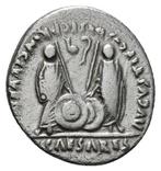 Romeinse Rijk. Augustus (27 v.Chr.-14 n.Chr.). Denarius, Postzegels en Munten