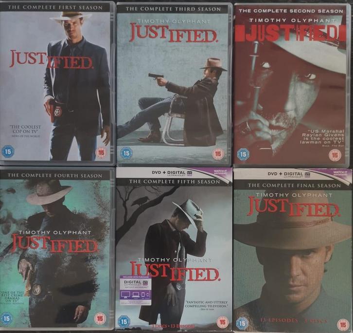 Justified series 1 - 6  complete            Gratis verzenden, Cd's en Dvd's, Dvd's | Tv en Series, Gebruikt, Boxset, Overige genres
