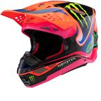 Alpinestars S-M10 Deegan Oranje Fluo Paars Roze Fluo Offroad, XXL, Nieuw met kaartje, Overige merken, Offroadhelm