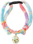Necoichi halsband katten baby blauw - Japanse chirimen stof