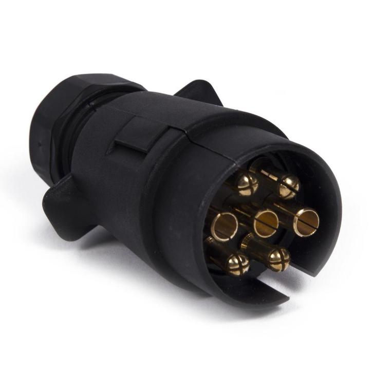 Benson 7-polige aanhangwagenstekker - kunststof - vlak on..., Auto diversen, Aanhangwagen-onderdelen, Nieuw, Ophalen of Verzenden