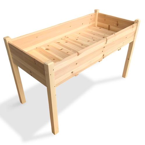 IvoQ Plantenbak op Poten – Houten Plantenbak – Met Drainage, Tuin en Terras, Bloembakken en Plantenbakken, 60 cm of meer, 100 cm of meer