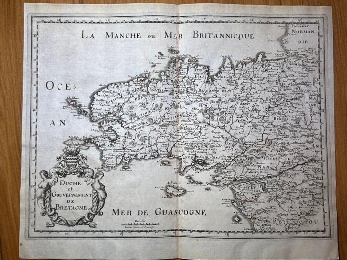 Duitsland - Europa-Frankrijk-Bretagne; Caspar Merian,, Boeken, Atlassen en Landkaarten