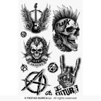 Neptattoos Punk, Verzenden, Nieuw, Feestartikel