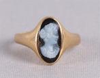 In the style of Ancient Roman Cameo in a modern 14kt gold