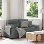vidaXL 2-zitsbank 120 cm stof donkergrijs, Verzenden, Nieuw, Tweepersoons, Stof