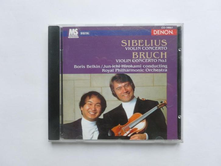 Sibelius & Bruch - Violin Concerto / Boris Belkin, Cd's en Dvd's, Cd's | Klassiek, Zo goed als nieuw, Verzenden