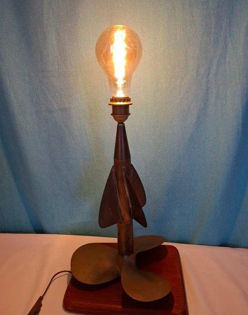 Decorative ships lamp - Hout, Messing, Antiek en Kunst, Curiosa en Brocante