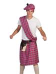 Schotse highlander kostuum pink (Feestkleding heren)