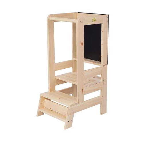 Leertoren met krijtbord  | Naturel (montessori speelgoed), Kinderen en Baby's, Kinderkamer | Inrichting en Decoratie, Nieuw, Ophalen of Verzenden