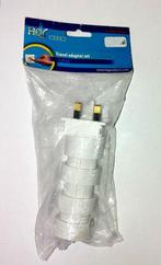 HQ Travel Adapter Set 5 Plugs-Standaard (Diversen) Gebruikt, Doe-het-zelf en Verbouw, Elektra en Kabels, Ophalen of Verzenden