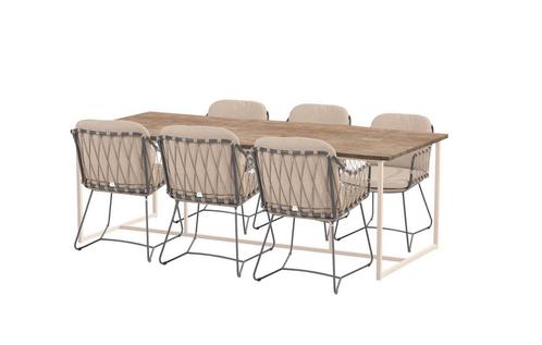 Taste by 4 Seasons Prego tuinset met Quatro tafel met, Tuin en Terras, Tuinsets en Loungesets, Ophalen of Verzenden