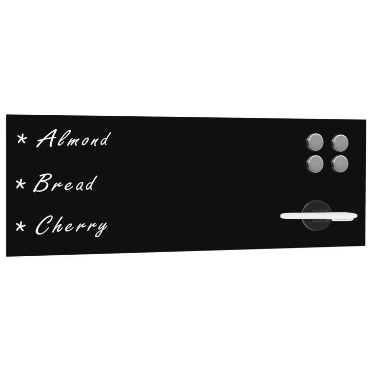 vidaXL Schoolbord voor aan de wand magnetisch 60x20 cm glas, Zakelijke goederen, Kantoor en Winkelinrichting | Kantoorartikelen