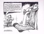 Pentekening Amerika - Bush fondswerving (lijst optie), Verzenden