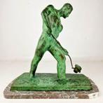 Potteau - Art Deco sculpture depicting a muscular man